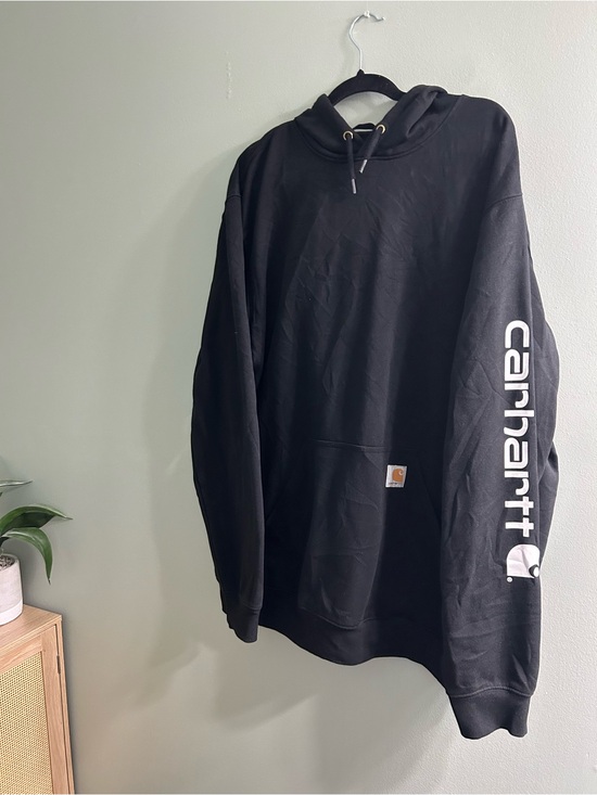 Carhartt Other - Carhartt men’s loose fit black hoodie sweater arm script